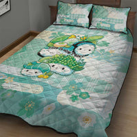 Japanese Kawaii Sushi Quilt Bed Set Green Wagara Palaka This Is How I Roll - Wonder Print Shop