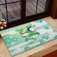 Japanese Kawaii Sushi Rubber Doormat Green Wagara Palaka This Is How I Roll - Wonder Print Shop