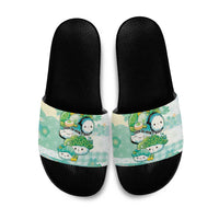 Japanese Kawaii Sushi Slide Sandals Green Wagara Palaka This Is How I Roll - Wonder Print Shop