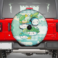 Japanese Kawaii Sushi Spare Tire Cover Green Wagara Palaka This Is How I Roll - Wonder Print Shop