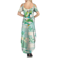 Personalized Japanese Kawaii Sushi Summer Maxi Dress Green Wagara Palaka This Is How I Roll - Wonder Print Shop