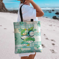 Japanese Kawaii Sushi Tote Bag Green Wagara Palaka This Is How I Roll - Wonder Print Shop