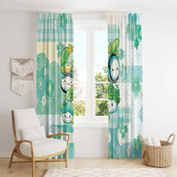 Japanese Kawaii Sushi Window Curtain Green Wagara Palaka This Is How I Roll - Wonder Print Shop