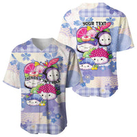 Personalized Japanese Kawaii Sushi Baseball Jersey Blue Wagara Palaka This Is How I Roll - Wonder Print Shop