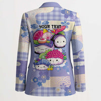 Personalized Japanese Kawaii Sushi Blazer Blue Wagara Palaka This Is How I Roll - Wonder Print Shop