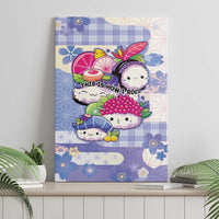 Japanese Kawaii Sushi Canvas Wall Art Blue Wagara Palaka This Is How I Roll - Wonder Print Shop