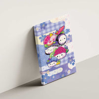 Japanese Kawaii Sushi Canvas Wall Art Blue Wagara Palaka This Is How I Roll - Wonder Print Shop