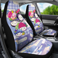 Japanese Kawaii Sushi Car Seat Cover Blue Wagara Palaka This Is How I Roll - Wonder Print Shop