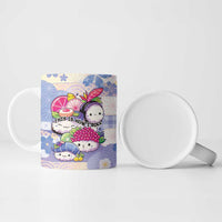 Personalized Japanese Kawaii Sushi Ceramic Mug Blue Wagara Palaka This Is How I Roll - Wonder Print Shop