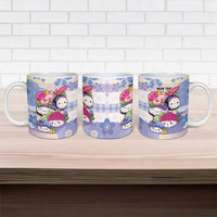 Personalized Japanese Kawaii Sushi Ceramic Mug Blue Wagara Palaka This Is How I Roll - Wonder Print Shop