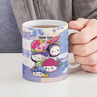 Personalized Japanese Kawaii Sushi Ceramic Mug Blue Wagara Palaka This Is How I Roll - Wonder Print Shop