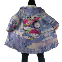 Personalized Japanese Kawaii Sushi Cloak Blue Wagara Palaka This Is How I Roll - Wonder Print Shop