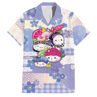 Personalized Japanese Kawaii Sushi Family Matching Summer Maxi Dress and Hawaiian Shirt Blue Wagara Palaka This Is How I Roll