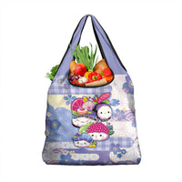 Japanese Kawaii Sushi Grocery Bag Blue Wagara Palaka This Is How I Roll - Wonder Print Shop