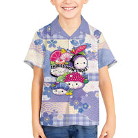 Personalized Japanese Kawaii Sushi Hawaiian Shirt Blue Wagara Palaka This Is How I Roll - Wonder Print Shop