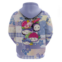Personalized Japanese Kawaii Sushi Hoodie Blue Wagara Palaka This Is How I Roll - Wonder Print Shop