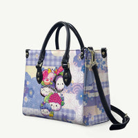 Japanese Kawaii Sushi Leather Bag Blue Wagara Palaka This Is How I Roll - Wonder Print Shop