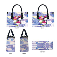 Japanese Kawaii Sushi Leather Bag Blue Wagara Palaka This Is How I Roll - Wonder Print Shop