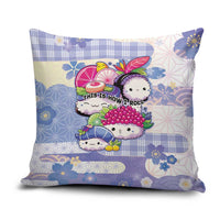Japanese Kawaii Sushi Pillow Cover Blue Wagara Palaka This Is How I Roll - Wonder Print Shop