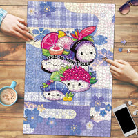 Japanese Kawaii Sushi Puzzle Blue Wagara Palaka This Is How I Roll - Wonder Print Shop