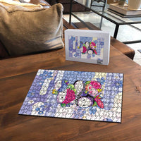 Japanese Kawaii Sushi Puzzle Blue Wagara Palaka This Is How I Roll - Wonder Print Shop