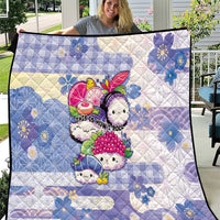 Japanese Kawaii Sushi Quilt Blue Wagara Palaka This Is How I Roll - Wonder Print Shop