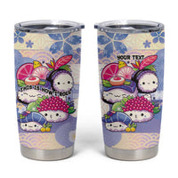 Personalized Japanese Kawaii Sushi Tumbler Cup Blue Wagara Palaka This Is How I Roll - Wonder Print Shop