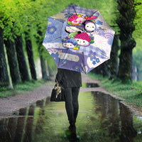 Japanese Kawaii Sushi Umbrella Blue Wagara Palaka This Is How I Roll - Wonder Print Shop