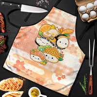 Japanese Kawaii Sushi Apron Peach Wagara Palaka This Is How I Roll - Wonder Print Shop