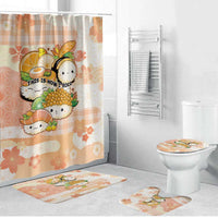 Japanese Kawaii Sushi Bathroom Set Peach Wagara Palaka This Is How I Roll - Wonder Print Shop