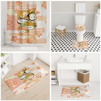 Japanese Kawaii Sushi Bathroom Set Peach Wagara Palaka This Is How I Roll - Wonder Print Shop