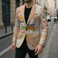 Personalized Japanese Kawaii Sushi Blazer Peach Wagara Palaka This Is How I Roll - Wonder Print Shop