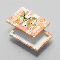 Japanese Kawaii Sushi Canvas Wall Art Peach Wagara Palaka This Is How I Roll - Wonder Print Shop