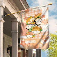 Japanese Kawaii Sushi Garden Flag Peach Wagara Palaka This Is How I Roll - Wonder Print Shop