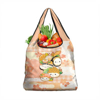 Japanese Kawaii Sushi Grocery Bag Peach Wagara Palaka This Is How I Roll - Wonder Print Shop