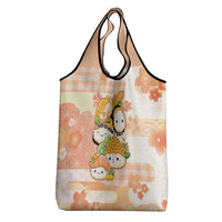 Japanese Kawaii Sushi Grocery Bag Peach Wagara Palaka This Is How I Roll - Wonder Print Shop