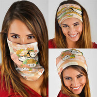 Japanese Kawaii Sushi Neck Gaiter Peach Wagara Palaka This Is How I Roll - Wonder Print Shop