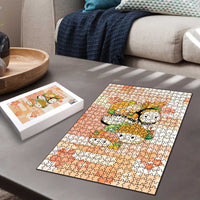 Japanese Kawaii Sushi Puzzle Peach Wagara Palaka This Is How I Roll - Wonder Print Shop
