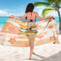 Japanese Kawaii Sushi Sarong Peach Wagara Palaka This Is How I Roll - Wonder Print Shop