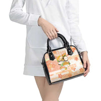 Japanese Kawaii Sushi Shoulder Handbag Peach Wagara Palaka This Is How I Roll - Wonder Print Shop