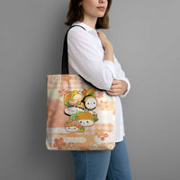 Japanese Kawaii Sushi Tote Bag Peach Wagara Palaka This Is How I Roll - Wonder Print Shop