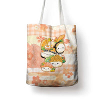 Japanese Kawaii Sushi Tote Bag Peach Wagara Palaka This Is How I Roll - Wonder Print Shop