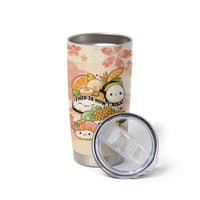 Personalized Japanese Kawaii Sushi Tumbler Cup Peach Wagara Palaka This Is How I Roll - Wonder Print Shop