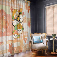 Japanese Kawaii Sushi Window Curtain Peach Wagara Palaka This Is How I Roll - Wonder Print Shop
