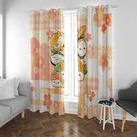 Japanese Kawaii Sushi Window Curtain Peach Wagara Palaka This Is How I Roll - Wonder Print Shop