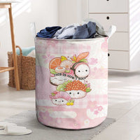 Japanese Kawaii Sushi Laundry Basket Pink Wagara Palaka This Is How I Roll - Wonder Print Shop