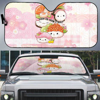 Japanese Kawaii Sushi Auto Sun Shade Pink Wagara Palaka This Is How I Roll - Wonder Print Shop