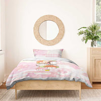 Japanese Kawaii Sushi Bedding Set Pink Wagara Palaka This Is How I Roll - Wonder Print Shop