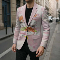 Personalized Japanese Kawaii Sushi Blazer Pink Wagara Palaka This Is How I Roll - Wonder Print Shop