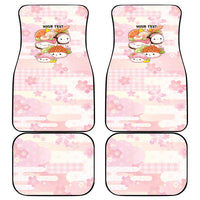 Personalized Japanese Kawaii Sushi Car Mats Pink Wagara Palaka This Is How I Roll - Wonder Print Shop
